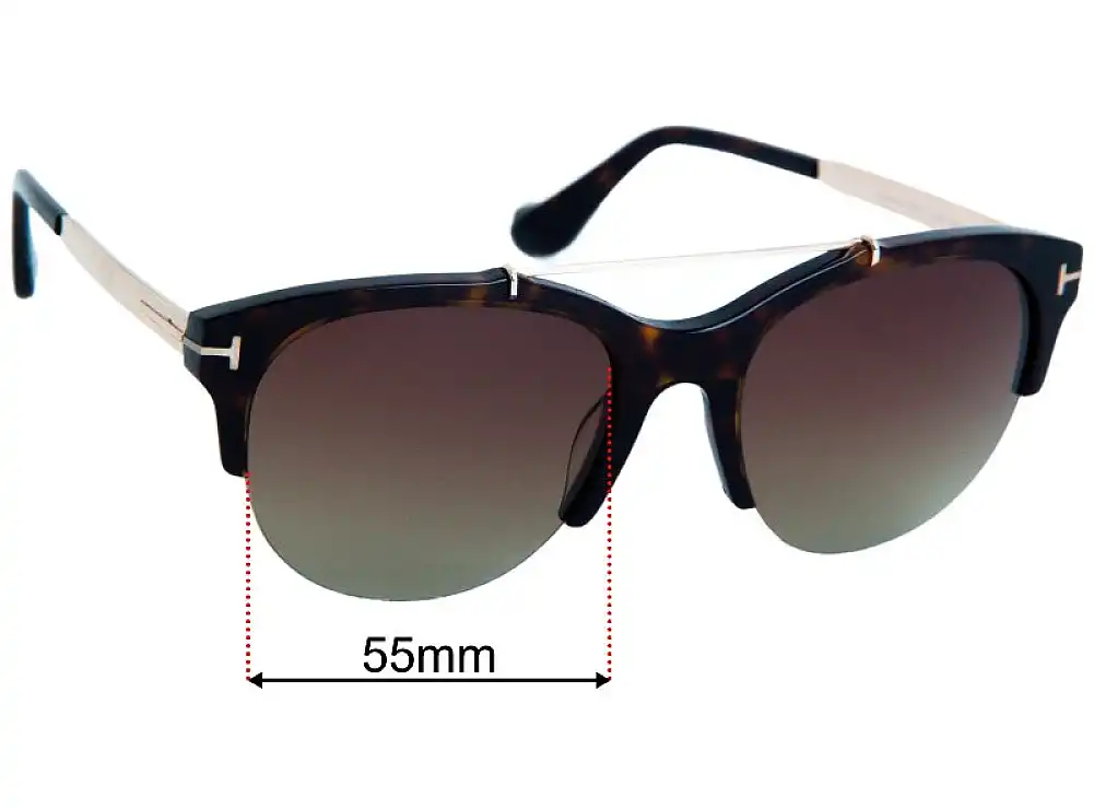 Tom Ford Adrenne TF517 55mm Replacement Lenses